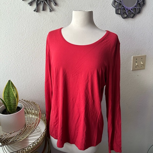 Eileen Fisher Tops - Eileen Fisher long sleeve top Sz M basic colorful